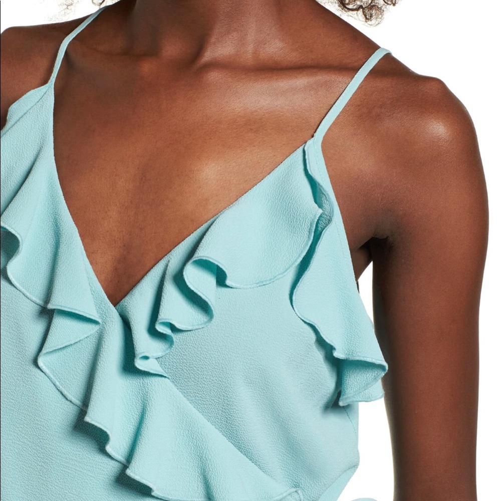 Leith Wrap Front Ruffle Tank - Picture 4 of 8